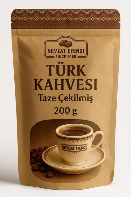 Nevzat Efendi Turkish Coffee – from Brazil Core, 200 g