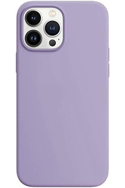 YU WELL iPhone 13 Pro Max Silicone Protective Case Cover 6.7 inch (Purple)