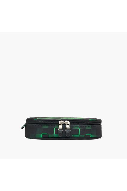 St.Right Pixel Game Print Pencil Case with Zip Closure