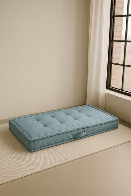 Bisküvi Minder - French Mattress Teal Maxi - 60x120 cm