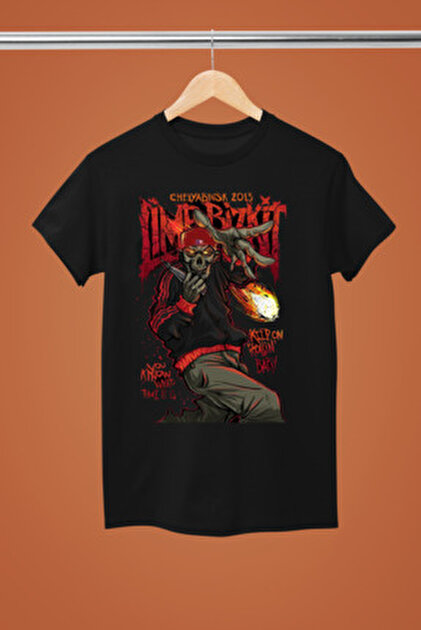 ZOKAWEAR Unisex Oversize Kalıp Limp Bizkit 2 Tasarım Baskılı