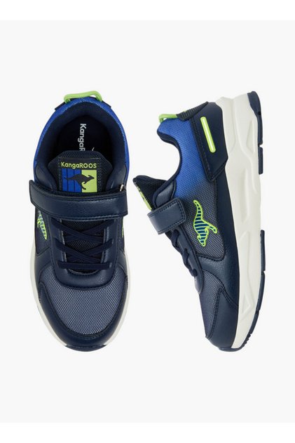 Boys' Panelled Sports Shoes with Hook and Loop Closure