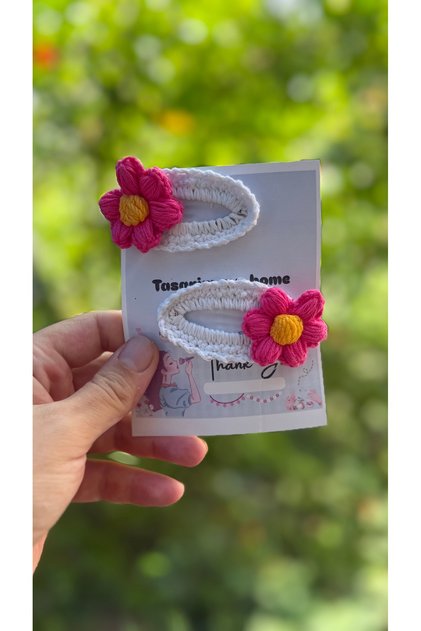 Amigurimi Daisy Cit Cit Buckle Handmade Knitting 2Pcs