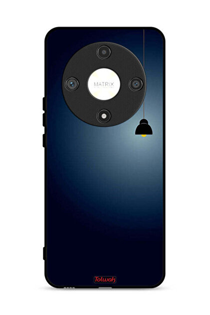 غطاء حماية لهاتف Honor X9b 5G بتصميم فني معلق بإضاءة
