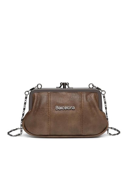 Mini Size Wash Leather Scholarship Women's Pouch 21-K Barcelona 1937-7