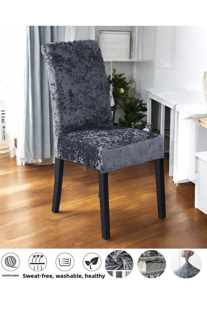 Quality Lycra Velvet Chair Cover Chair Cover Kitchen Chair Cover Chair Protection Single