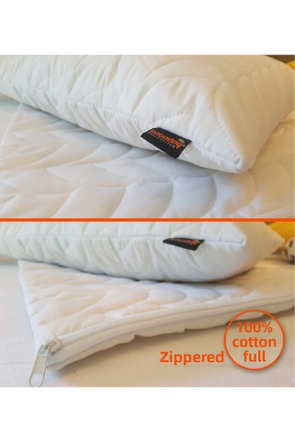 Cotton Fabric Pillow Mattresses 2 Pack