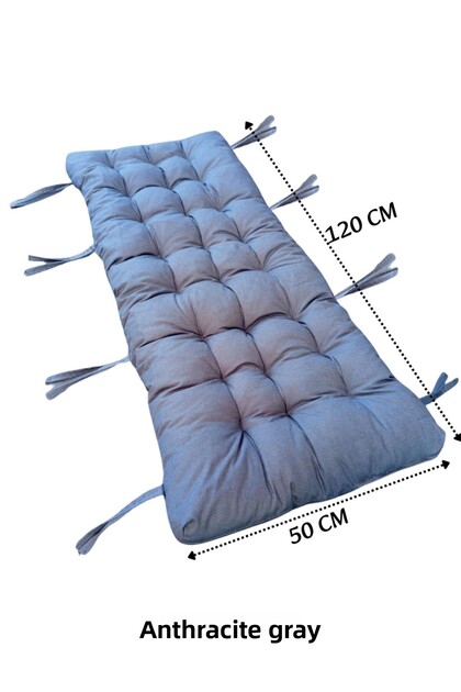 Pernă pentru scaun balansoar 50x120 cm gri antracit
