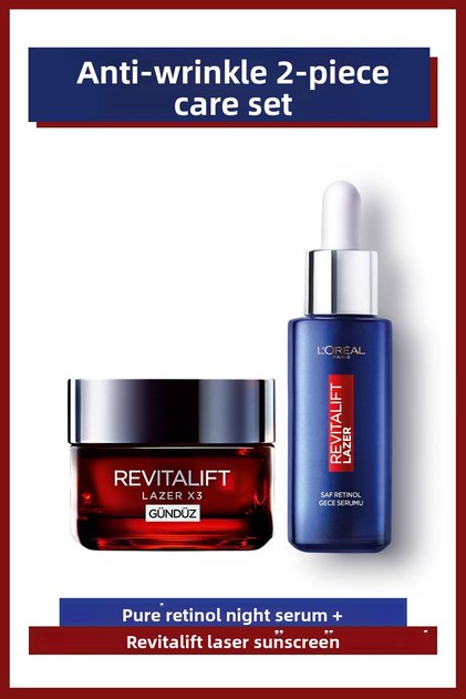 Revitalift Laser Pure Retinol Night Serum + Intensive Anti-Aging Day Care Cream