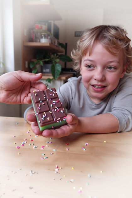 Solidado Dubai Çikolatası Taba Squishy – Yumuşak, Tatlı Ve