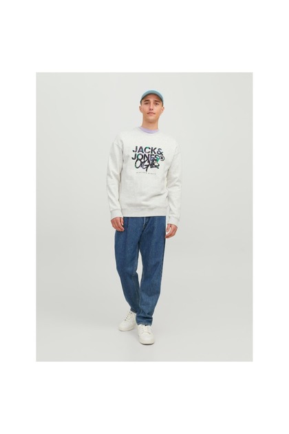 Jack & Jones Jack&jones Silverlake Erkek Beyaz Bisiklet Yaka