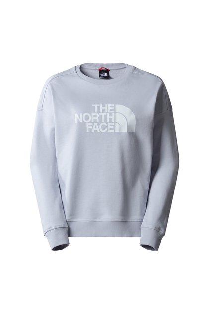 Drew Peak Kadın Gri Bisiklet Yaka Sweatshirt