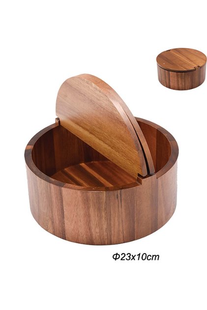 Decorative-Organizer Box with Acacia Lid - 14723A