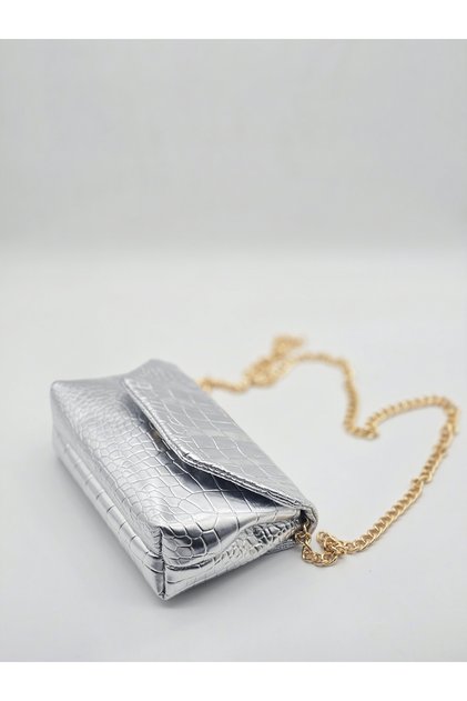 Women's Crocodile Leather Look Crossbody Bag