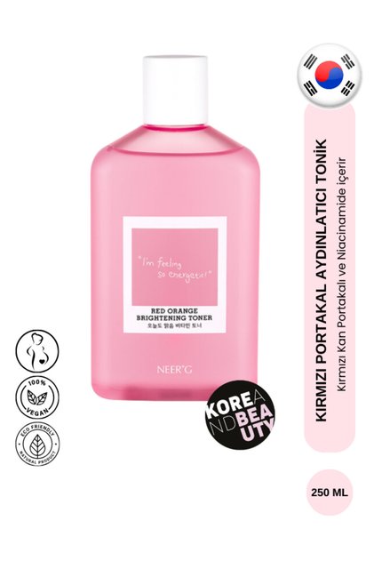 Red Orange (Koreandbeauty) Brightening Toner | Skin Brightening Tonic 250ml