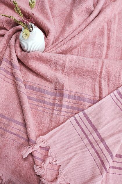 Cotton Towel Peshtemal Dried Rose 90X170 cm - Soft and Water Absorbent