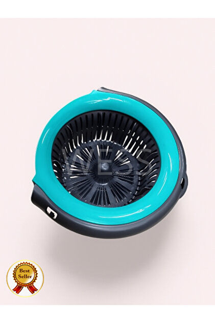 Spin Mop Döner Başlıklı Temizlik Seti Sıkma Aparatı Mor - Planex