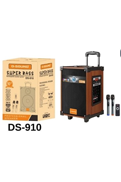 Marla D-SOUND DS-912 3 KANAL TAŞINABİLİR ŞARJLI HOPARLÖR + 2