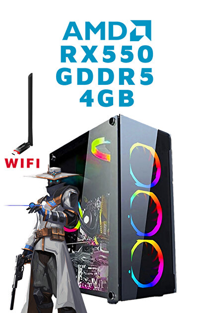 DMC N284 (PUBG,GTA 5) I5 3470,16gb Ram,512gb Ssd,4gb Rx550 Gddr5