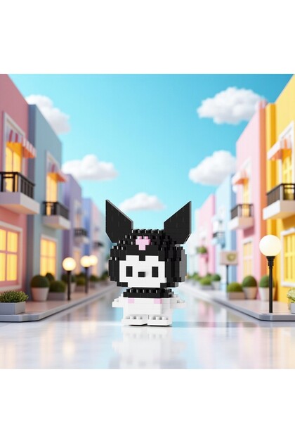 Bricks | Pinkyday | Kuromi– Hediyeli Sanrio Kendin Yap Mini Blok