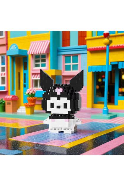 Bricks | Pinkyday | Kuromi– Hediyeli Sanrio Kendin Yap Mini Blok