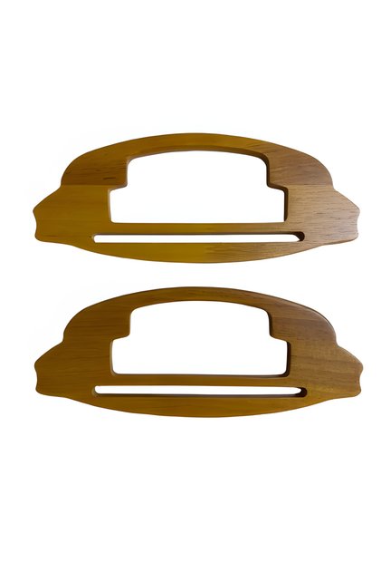 Elegant Wooden Bag Handle 8*19 cm Ah819
