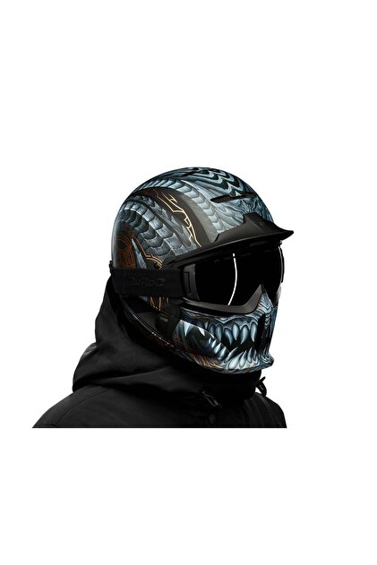 GÜMRÜK BEY Ruroc RG1-DX Chrome Recco Reflektörlü Kayak & Snowboard
