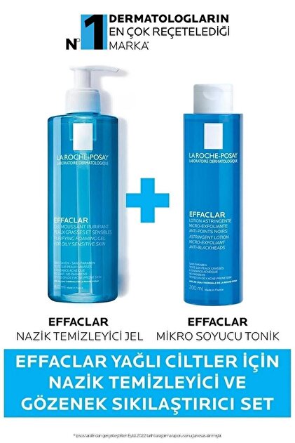 La Roche Posay Effaclar Yağlı Ciltler Için Nazik Temizleyici Ve