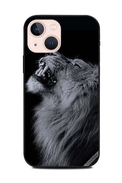 غطاء حماية لهاتف Apple iPhone 13 Mini - أسد مبتهج