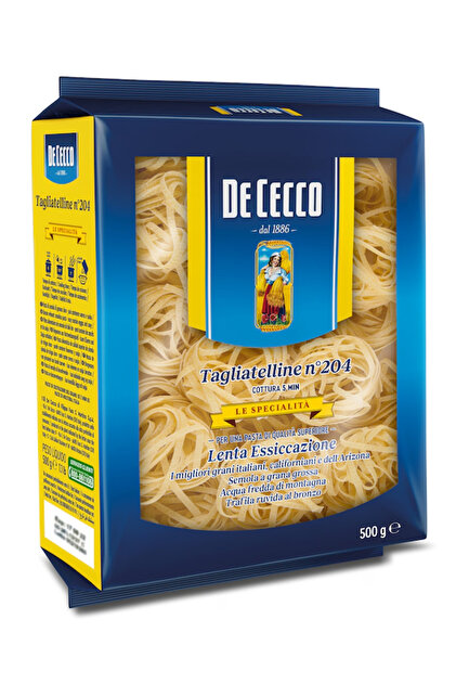 Paste nidi semola tagliatelle De Cecco, 500g