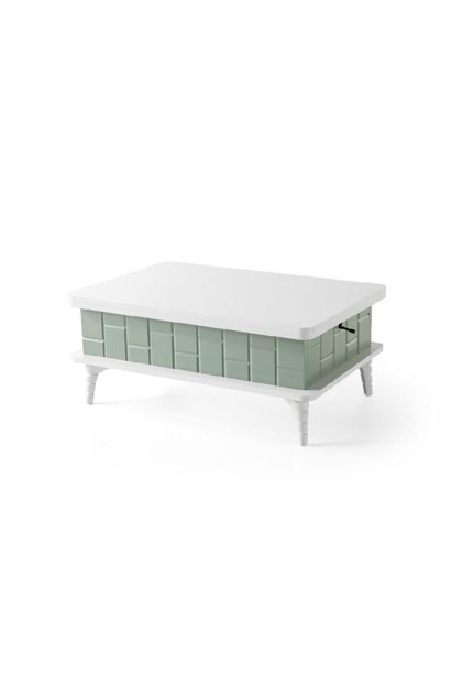 Akıllı Sehpa Sihirli Sehpa Fonksiyonel Orta Sehpa Açılabilir Sehpa Masa BeyazYeşil Renk 60x90 cm