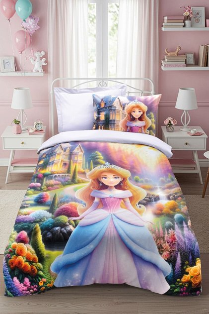 100% Cotton Ranforce Single Duvet Cover Set Mırabella Anew