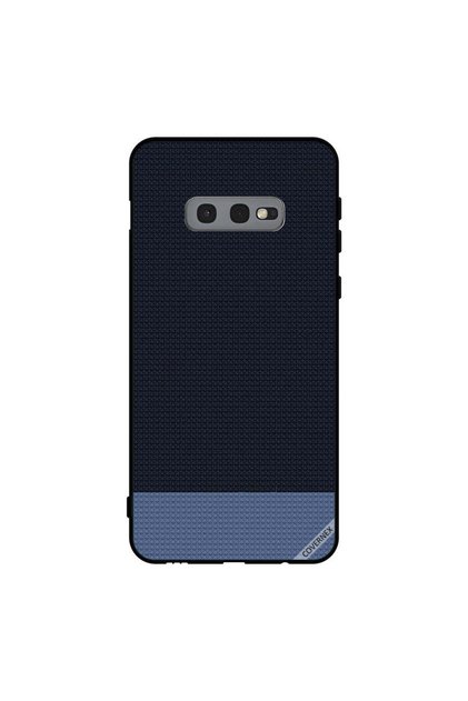 Protective Case Cover For Samsung Galaxy S10e Blue Doted Shapes Pattern
