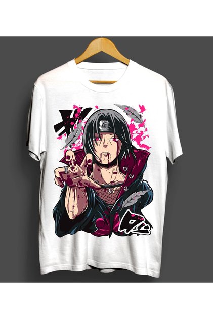 Anime Patterned Unisex Men's T-Shirt Naruto Pain Akatsuki Itachi Uchiha