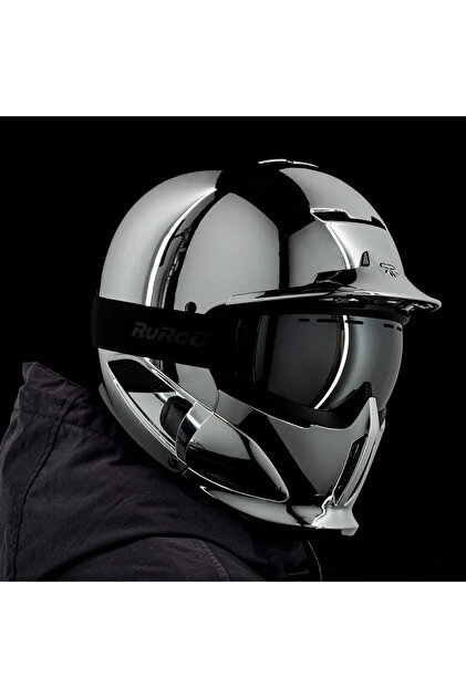 GÜMRÜK BEY Ruroc RG1-DX Chrome Recco Reflektörlü Kayak & Snowboard