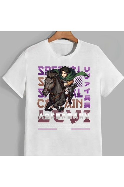Anime Patterned Unisex Men's T-Shirt Titans Anime