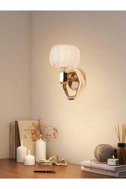 مصباح جداري LED عصري – 9853-W | مصباح جداري مزخرف بقوة 15 واط مع 3 أوضاع للألوان (أبيض، أصفر، كريمي)