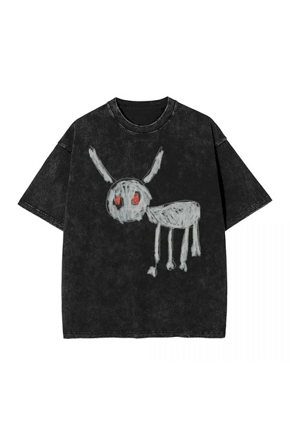 Code Trend Drake - for All the Dogs Printed Washable Vintage Unisex Oversize T-Shirt