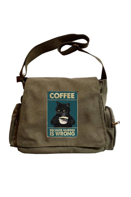 Dorukhedıyelık Cute Cat Seriouse Printed Unisex Messenger Bag