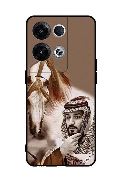 غطاء حماية لهاتف أوبو رينو 8 برو+ محمد بن سلمان أمام حصان