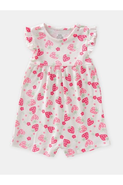 100% Cotton Camisole Short Leg Baby Romper (3-24 Months)