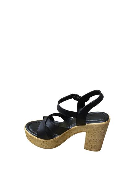 Women's Platform Heeled Cork Sole Summer Shoes