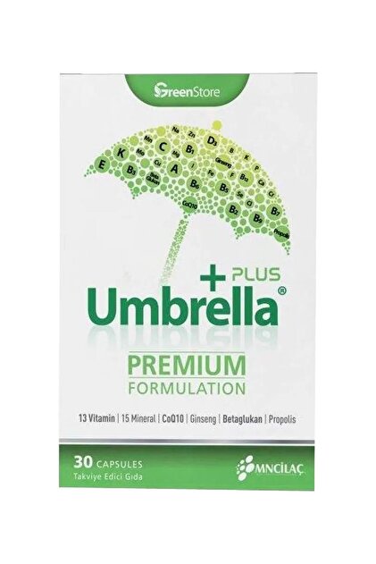 ミネラル3　umbrella様 Genel Markalar Umbrella+ Plus Premium Formulation 30 Kapsül