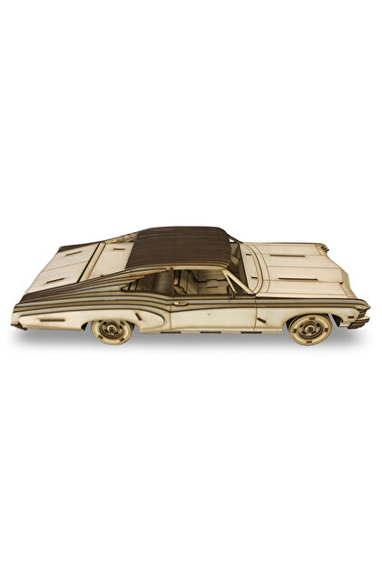 ALGWOOD 1967 Chevrolet Impala Ahşap Maket - Klasik Amerikan Araba