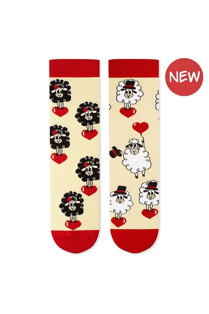 Памучни чорапи Arty Socks Oita In Love Ecru