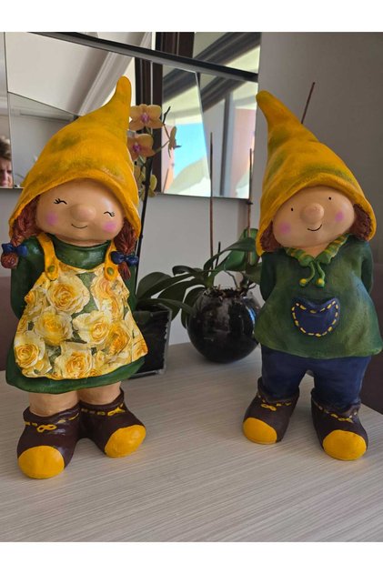 BAHÇE CÜCESİ, İKİLİ OBJE 58 cm
