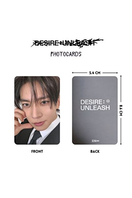 Kpop Dünyasi ENHYPEN '' DESIRE : UNLEASH '' Photocards Set POB 1