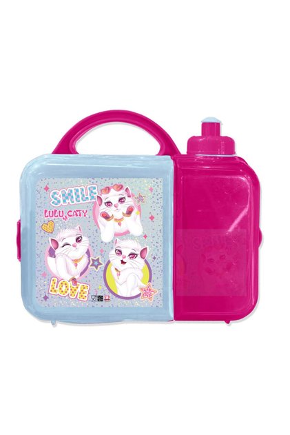 Lulu Caty Kids Lunch Box with Water Bottle – Smile & Love Design