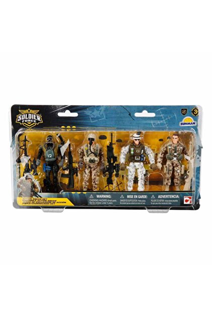 PopŞeker Kahramanlar Hazır! Soldier Force 4'lü Asker Figür Seti