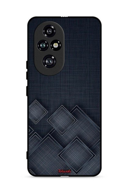 Honor 200 Pro 5G Protective Case Cover Squares Pattern On Cloth